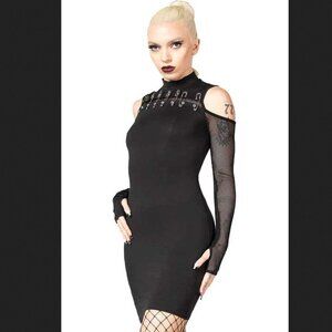 NWT Killstar Zazzel Long Sleeve Dress